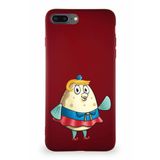 Printify Apple Iphone 8 Plus Soft Premier Kapak Puff Tasarımlı Silikon Kılıf - Mürdüm