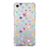 Printify Apple iPhone 8 Uyumlu Water Color 6 Baskılı Şeffaf Köşe Korumalı Antişok Kılıf