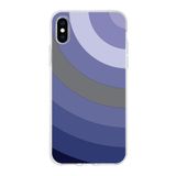 PrintiFy Apple iPhone X ile Uyumlu Kapak Renk Cümbüşü D Tasarımlı 1mm Fit Şeffaf Silikon Kılıf Lila