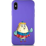 Printify Apple Iphone X Soft Premier Kapak Puff Tasarımlı Silikon Kılıf - Mor