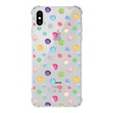 Printify Apple iPhone X Uyumlu Water Color 6 Baskılı Şeffaf Köşe Korumalı Antişok Kılıf