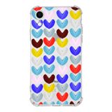Printify Apple iPhone XR Uyumlu Water Color 1 Baskılı Şeffaf Köşe Korumalı Antişok Kılıf