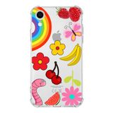 Printify Apple iPhone XR Uyumlu Water Color 5 Baskılı Şeffaf Köşe Korumalı Antişok Kılıf