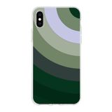 PrintiFy Apple iPhone XS Max ile Uyumlu Kapak Renk Cümbüşü C Tasarımlı 1mm Fit Şeffaf Silikon Kılıf Haki