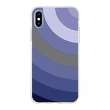 PrintiFy Apple iPhone XS Max ile Uyumlu Kapak Renk Cümbüşü D Tasarımlı 1mm Fit Şeffaf Silikon Kılıf Lila