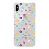 Printify Apple iPhone XS Uyumlu Water Color 6 Baskılı Şeffaf Köşe Korumalı Antişok Kılıf