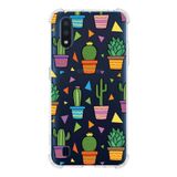 PrintiFy Galaxy A01 Uyumlu Water Color 4 Baskılı Şeffaf Köşe Korumalı Antişok Kılıf