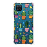 PrintiFy Galaxy A12 Uyumlu Water Color 4 Baskılı Şeffaf Köşe Korumalı Antişok Kılıf