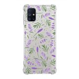 PrintiFy Galaxy M51 Uyumlu Water Color 3 Baskılı Şeffaf Köşe Korumalı Antişok Kılıf