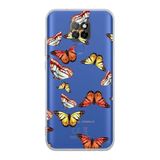 PrintiFy General Mobile GM 20 ile Uyumlu 1mm Slim Fit Water Color 2 Baskılı Şeffaf Kılıf