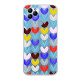 PrintiFy General Mobile GM 21 ile Uyumlu 1mm Slim Fit Water Color 1 Baskılı Şeffaf Kılıf