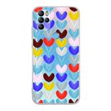 PrintiFy General Mobile GM 21 Pro ile Uyumlu 1mm Slim Fit Water Color 1 Baskılı Şeffaf Kılıf