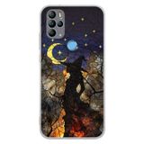 PrintiFy General Mobile GM 21 Pro ile Uyumlu Vitray Cadı Saati Tasarımlı Şeffaf Silikon Kılıf