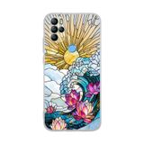 PrintiFy General Mobile GM 21 Pro ile Uyumlu Vitray Okyanus Sabahı Tasarımlı Şeffaf Silikon Kılıf