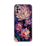 PrintiFy General Mobile GM 21 Pro ile Uyumlu Vitray Sessiz Lotus Tasarımlı Şeffaf Silikon Kılıf