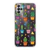 PrintiFy GM 21 Pro New Edition ile Uyumlu 1mm Slim Fit Water Color 4 Baskılı Silikon Şeffaf Kılıf