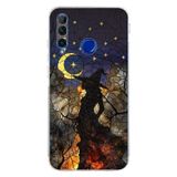 PrintiFy Honor 20 Lite ile Uyumlu Vitray Cadı Saati Tasarımlı Şeffaf Silikon Kılıf