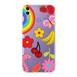 PrintiFy Honor 8C ile Uyumlu Water Color 5 Kamera Korumalı Şeffaf Kılıf