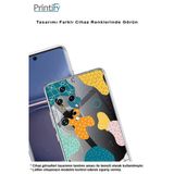 Printify Huawei Honor 8A Uyumlu Kamera Korumalı Grunge Tasarımlı Şeffaf Kılıf