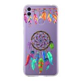 PrintiFy Huawei Honor 8C ile Uyumlu 1mm Slim Fit Nazar Boncuğu 6 Baskılı Şeffaf Kılıf