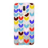 PrintiFy Huawei Mate 10 Lite ile Uyumlu 1mm Slim Fit Water Color 1 Baskılı Şeffaf Kılıf