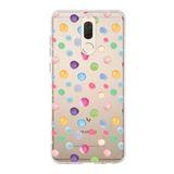PrintiFy Huawei Mate 10 Lite ile Uyumlu 1mm Slim Fit Water Color 6 Baskılı Şeffaf Kılıf