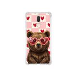 PrintiFy Huawei Mate 10 Lite ile Uyumlu Pembe Pötikare Serisi Kocaman Sevgi Tasarımlı Uv Baskılı Köşe Korumalı Antişok Kılıf