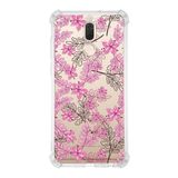 PrintiFy Huawei Mate 10 Lite Uyumlu Köşe Korumalı Antişok Kapak Floral Pembe Tasarımlı Şeffaf Kılıf