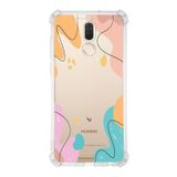 PrintiFy Huawei Mate 10 Lite Uyumlu Köşe Korumalı Antişok Kapak Karışık Renkler Tasarımlı Şeffaf Kılıf