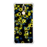 PrintiFy Huawei Mate 10 Lite Uyumlu Köşe Korumalı Antişok Kapak Semboller Tasarımlı Şeffaf Kılıf