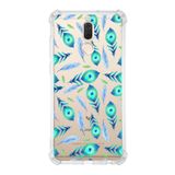 PrintiFy Huawei Mate 10 Lite Uyumlu Nazar Boncuğu 3 Baskılı Şeffaf Köşe Korumalı Antişok Kılıf