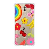 PrintiFy Huawei Mate 10 Lite Uyumlu Water Color 5 Baskılı Şeffaf Köşe Korumalı Antişok Kılıf