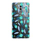 PrintiFy Huawei Mate 10 Pro ile Uyumlu 1mm Slim Fit Nazar Boncuğu 3 Baskılı Şeffaf Kılıf