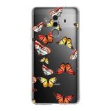 PrintiFy Huawei Mate 10 Pro ile Uyumlu 1mm Slim Fit Water Color 2 Baskılı Şeffaf Kılıf
