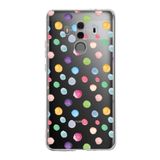 PrintiFy Huawei Mate 10 Pro ile Uyumlu 1mm Slim Fit Water Color 6 Baskılı Şeffaf Kılıf
