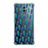 PrintiFy Huawei Mate 10 Pro Uyumlu Nazar Boncuğu 4 Baskılı Şeffaf Köşe Korumalı Antişok Kılıf