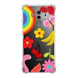 PrintiFy Huawei Mate 10 Pro Uyumlu Water Color 5 Baskılı Şeffaf Köşe Korumalı Antişok Kılıf