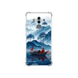 PrintiFy Huawei Mate10pro ile Uyumlu Simya Serisi Sonsuz Akış Tasarımlı Uv Baskılı Köşe Korumalı Antişok Kılıf