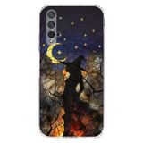 PrintiFy Huawei Nova 5T ile Uyumlu Vitray Cadı Saati Tasarımlı Şeffaf Silikon Kılıf