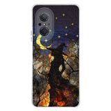 PrintiFy Huawei Nova 9 Se ile Uyumlu Vitray Cadı Saati Tasarımlı Şeffaf Silikon Kılıf