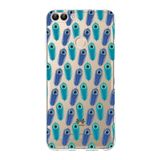 PrintiFy Huawei P Smart 2018 ile Uyumlu 1mm Slim Fit Nazar Boncuğu 4 Baskılı Şeffaf Kılıf