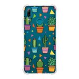 Printify Huawei P Smart 2019 Uyumlu Water Color 4 Baskılı Şeffaf Köşe Korumalı Antişok Kılıf