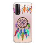 PrintiFy Huawei P Smart 2021 ile Uyumlu 1mm Slim Fit Nazar Boncuğu 6 Baskılı Şeffaf Kılıf