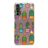 PrintiFy Huawei P Smart 2021 ile Uyumlu Water Color 4 Kamera Korumalı Şeffaf Kılıf