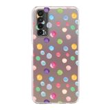 PrintiFy Huawei P Smart 2021 ile Uyumlu Water Color 6 Kamera Korumalı Şeffaf Kılıf
