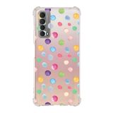 Printify Huawei P Smart 2021 Uyumlu Water Color 6 Baskılı Şeffaf Köşe Korumalı Antişok Kılıf