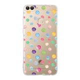 PrintiFy Huawei P Smart ile Uyumlu Water Color 6 Kamera Korumalı Şeffaf Kılıf