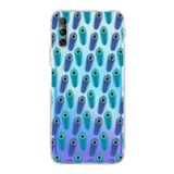 PrintiFy Huawei P Smart Pro ile Uyumlu Nazar Boncuğu 4 Baskılı Kamera Korumalı Şeffaf Silikon Kılıf