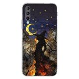 PrintiFy Huawei P Smart Pro ile Uyumlu Vitray Cadı Saati Tasarımlı Şeffaf Silikon Kılıf