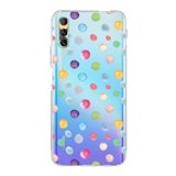 PrintiFy Huawei P Smart Pro ile Uyumlu Water Color 6 Kamera Korumalı Şeffaf Kılıf